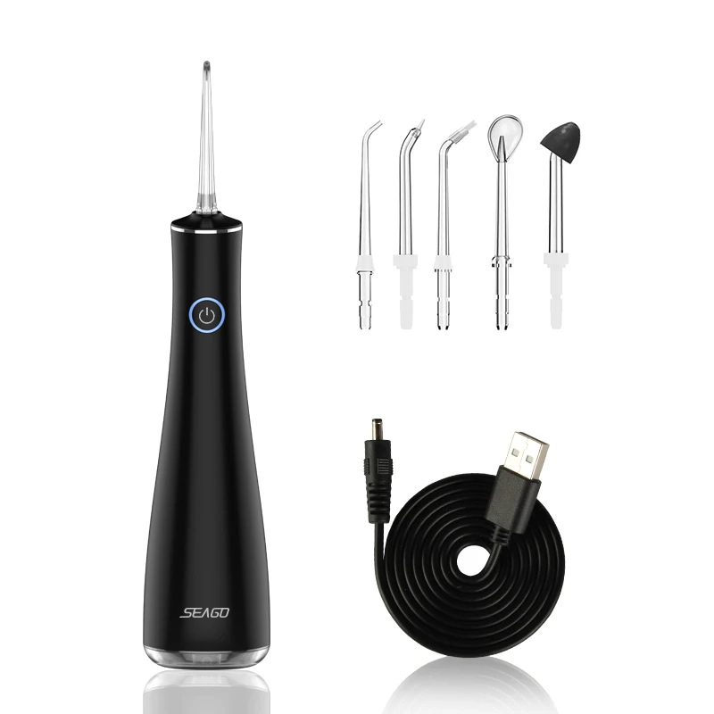 
Seago SG8001 Portable Teeth Whitening Sonic Electric Dental Care Cordless Water Pick Flosser 
