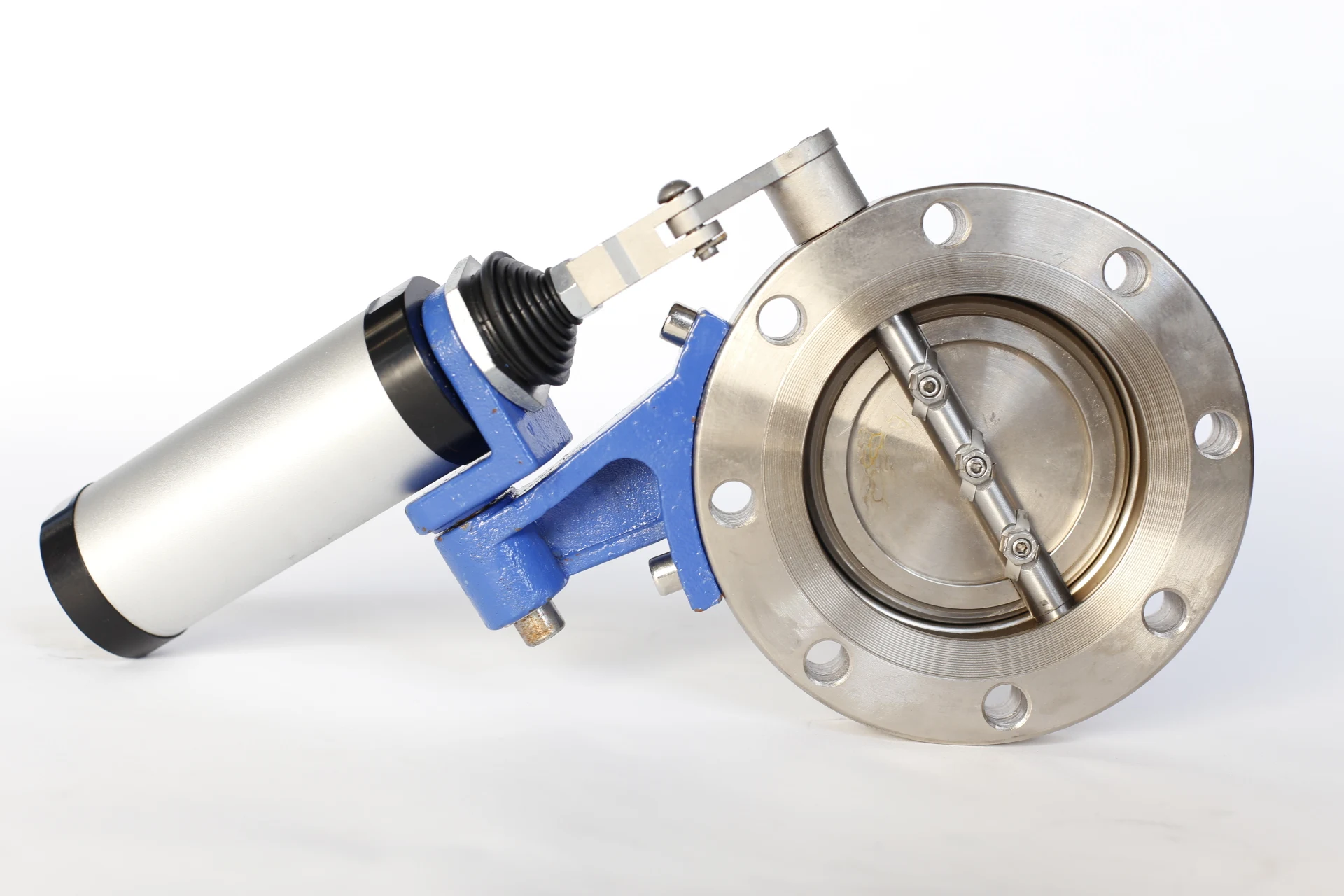 Cast Iron Cast Steel Stainless Steel Wafer Type Ss Disc Epdm Sealing Ring Handle Butterfly Valve