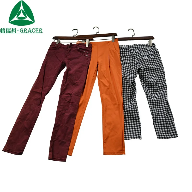 Ladies Casual Pants Second Hand Clothes Russia Used Clothing Branded