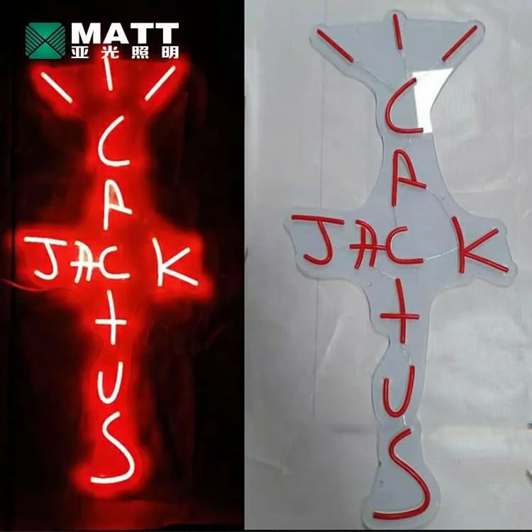 Matt Neon Sign Factory Dropshipping Letters LED Neon Lights Cactus Jack custom Neon sign for Home Bar studio Decortion