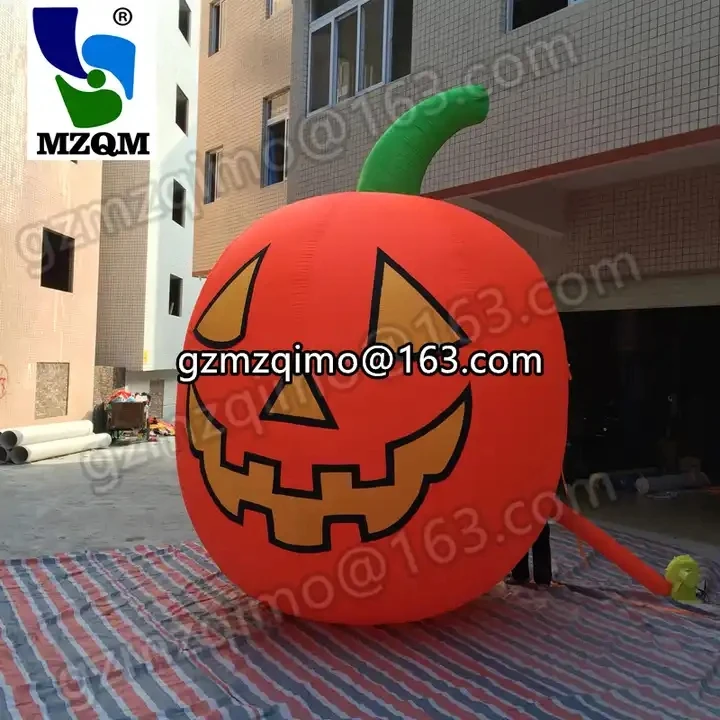 Outdoor Giant Halloween Decoration Inflatable Pumpkin Backyard Adervitising Ballon For Sale