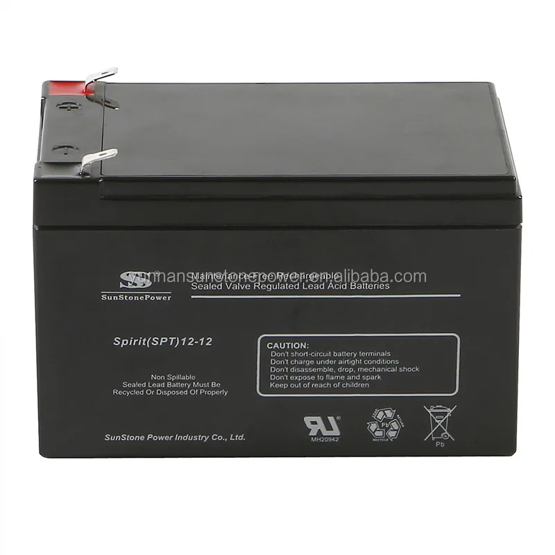 Wholesale free service SPT 12v 12ah battery deep cycle lead acid battery