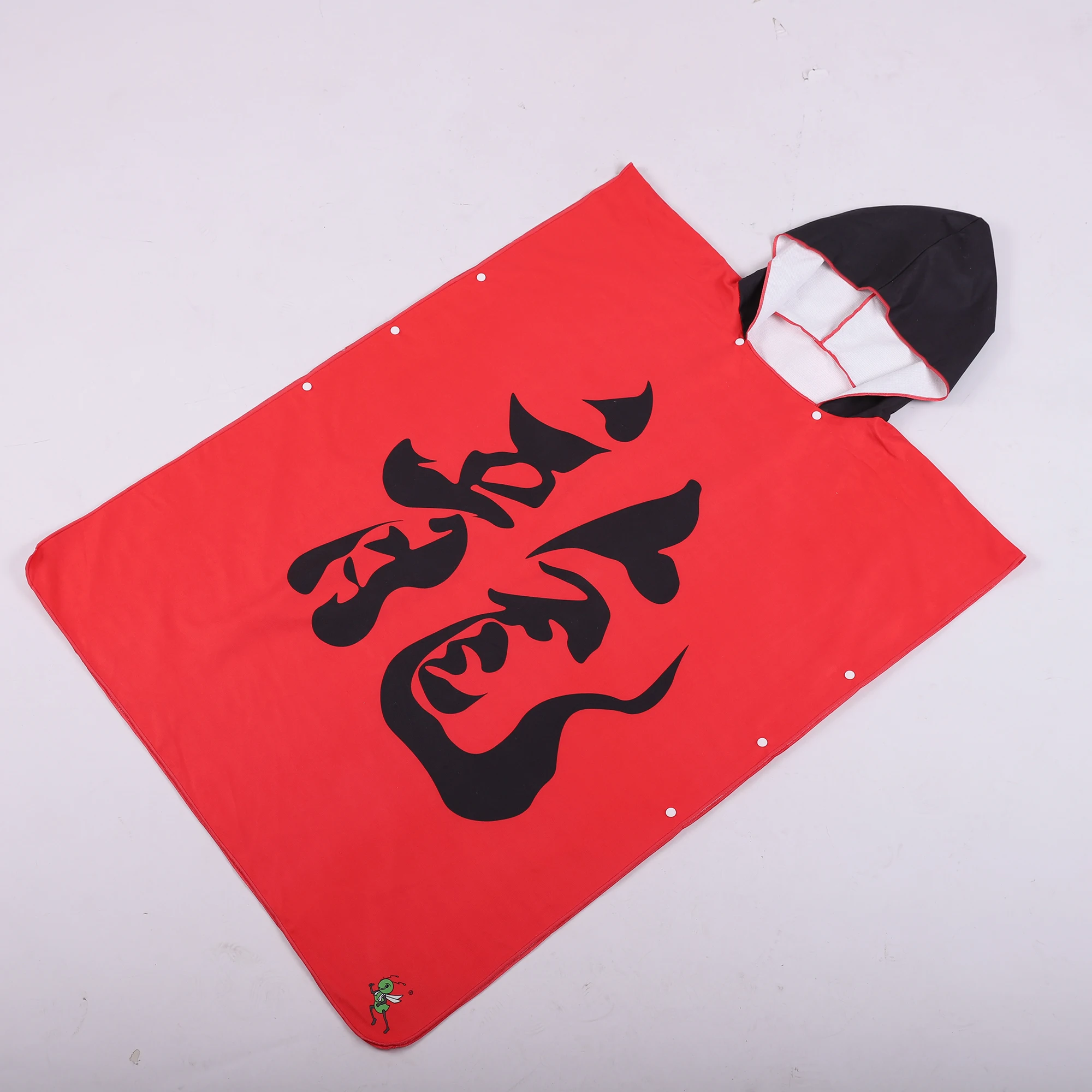 Полотенце с капюшоном из микрофибры, быстросохнущее пляжное портативное полотенце-пончо для взрослых