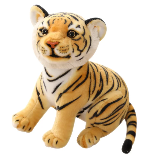 plush stuffed tiger realistic stuffed tiger toy/ plush toy life stuffed tiger toy