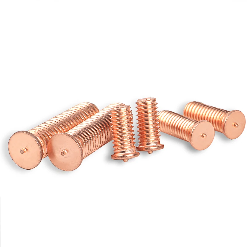 Carbon Steel Copper Plated Thread Stud Weld Spot Welding Screw Weld Studs for Capacitor Discharge