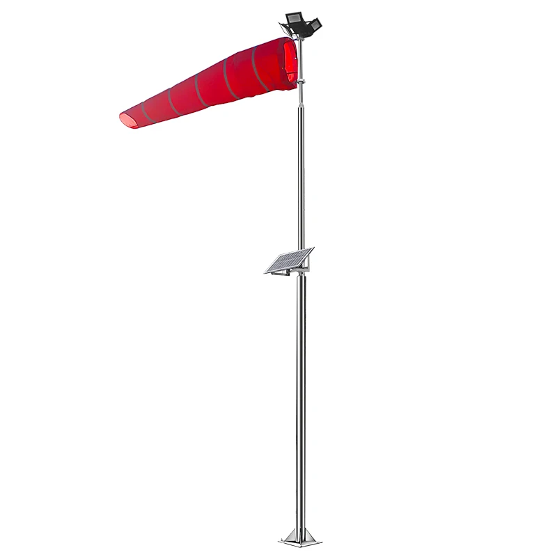 Windsock Stainless Steel Material FAA Standard Windsock For Helipad / Helipad Windsock / Windcone With Helipad Lighting
