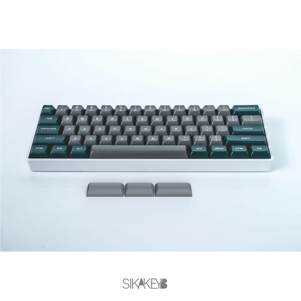 SIKAKEYB SK1 custom wireless wire White black Double color mechan rgb wireless hotswap key PBT keycap mechanical keyboard 60%