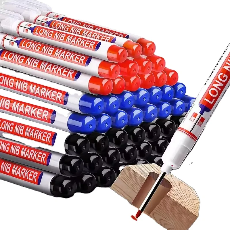 20mm Long Nib Permanent Marker Pen Color Paint Black Indelible Ink Art Deep Hole Marker