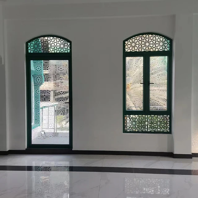 Decorative Stained Glass Mosaic Window Glass Door Villa Hall Stained Glass Windows Viewing