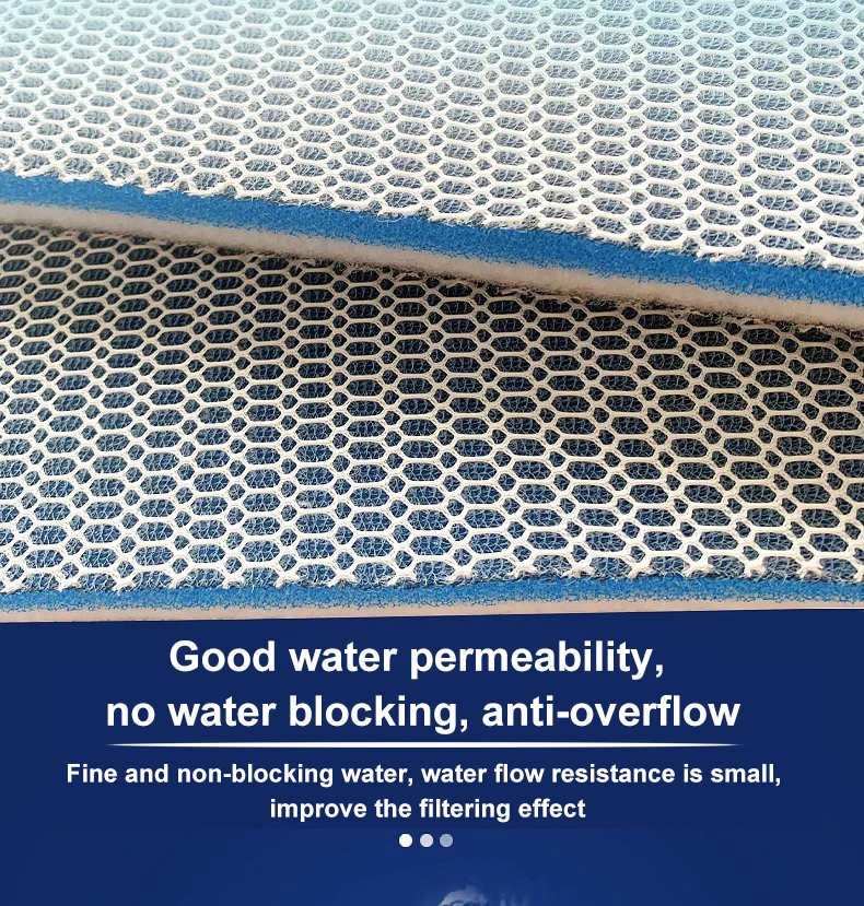 Fish tank filter cotton 8D water purification biochemical sponge 2cm thickness high density thickening filter special material