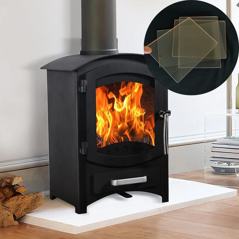 Высокотемпературная стеклянная керамическая пластина из закаленного стекла для камина