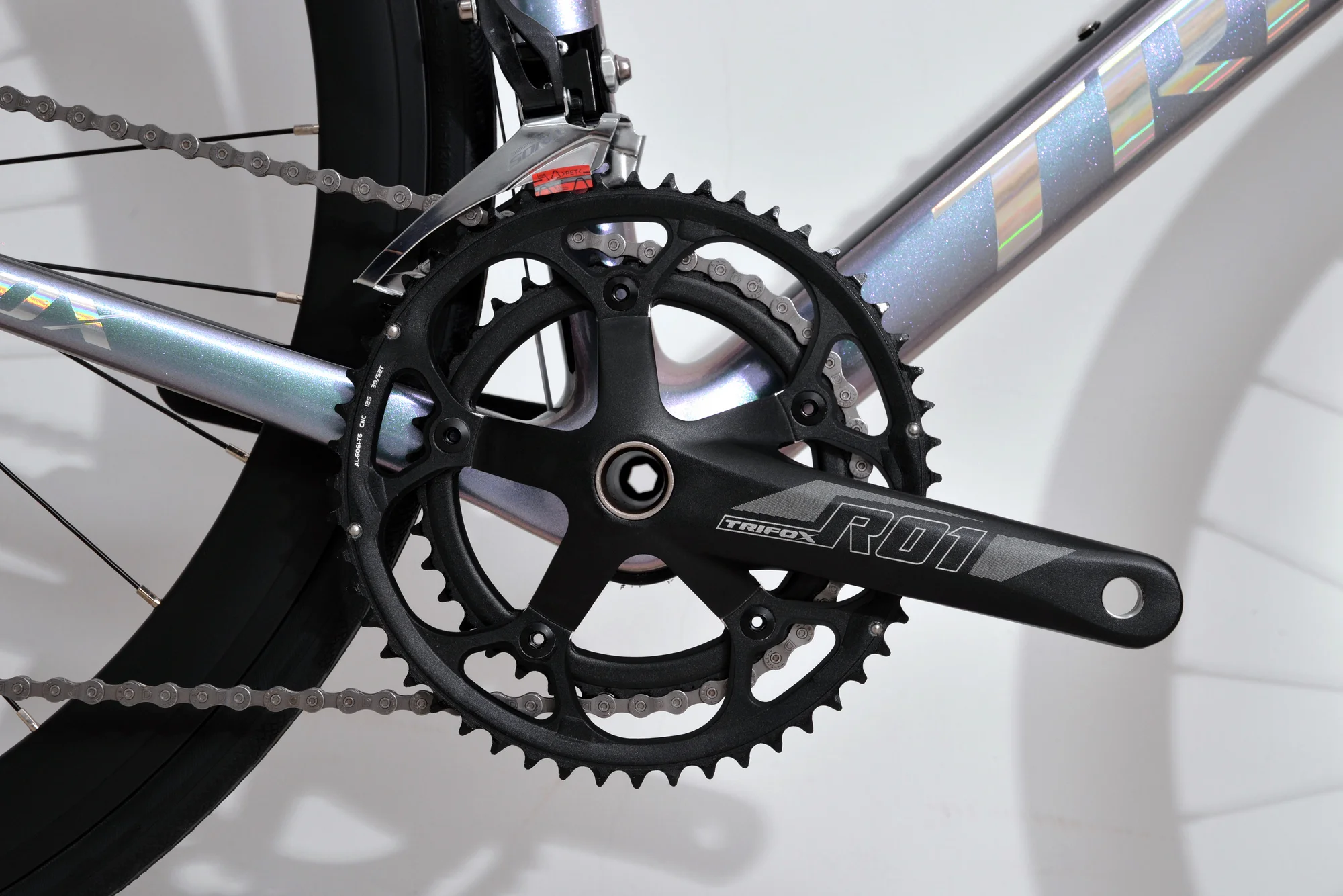 TRIFOX T800 Carbon Disc Brake 18speed Chaneleon Purple Complete Road Racing Bike X16