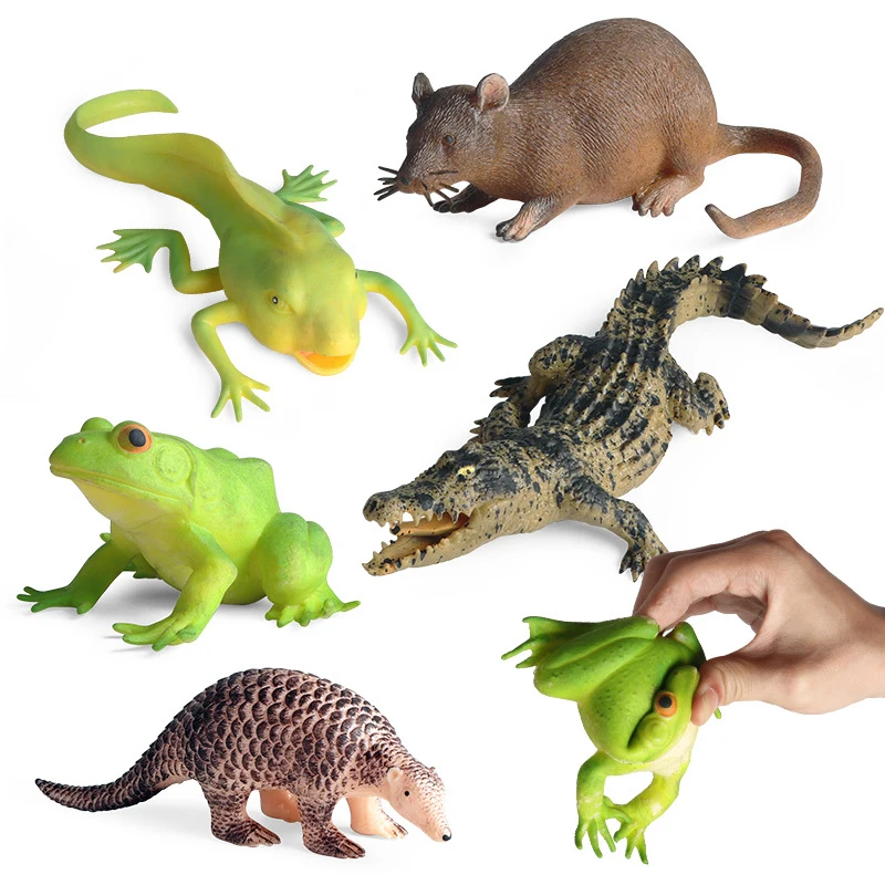 Safari Animals Figures Toys, Realistic Jumbo Wild Zoo Animals Figurines Large Plastic African Jungle Animals Play set