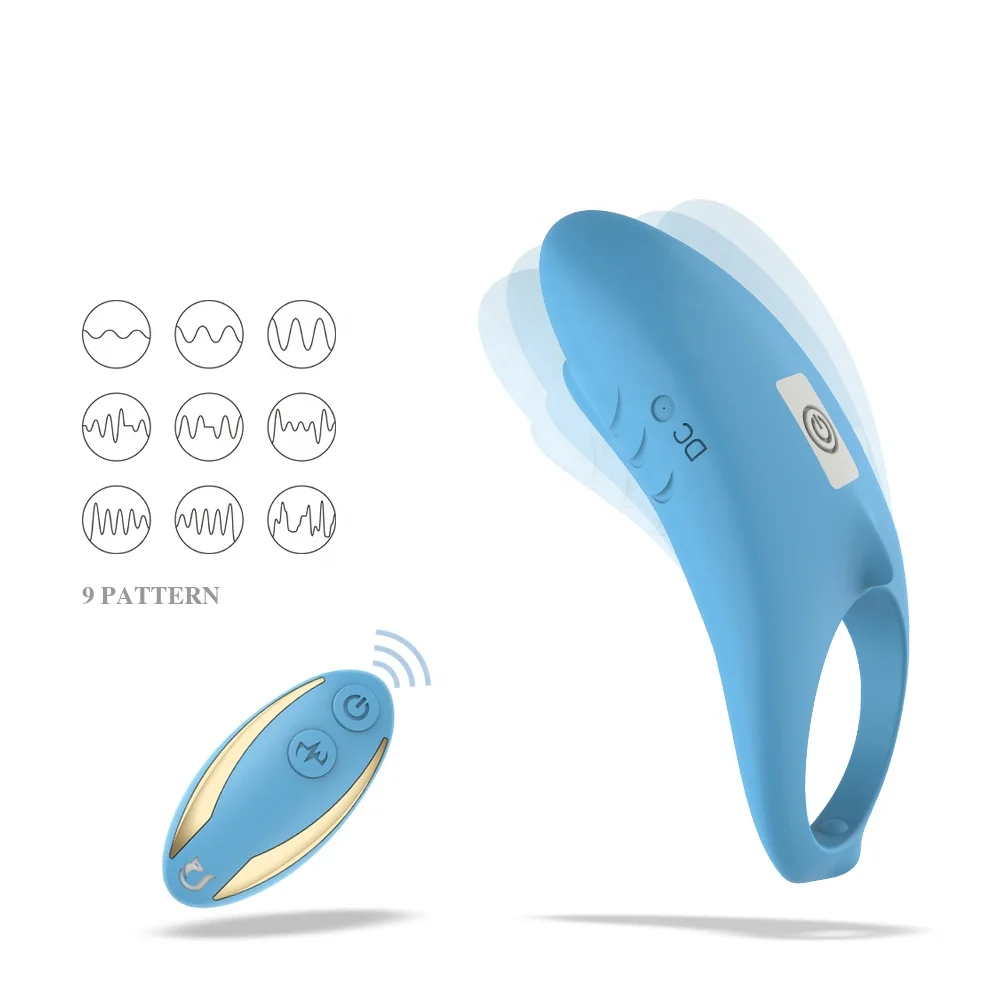 Waterproof funny sexual 9 speed motion Male adult sex toys vibrating dick Ring