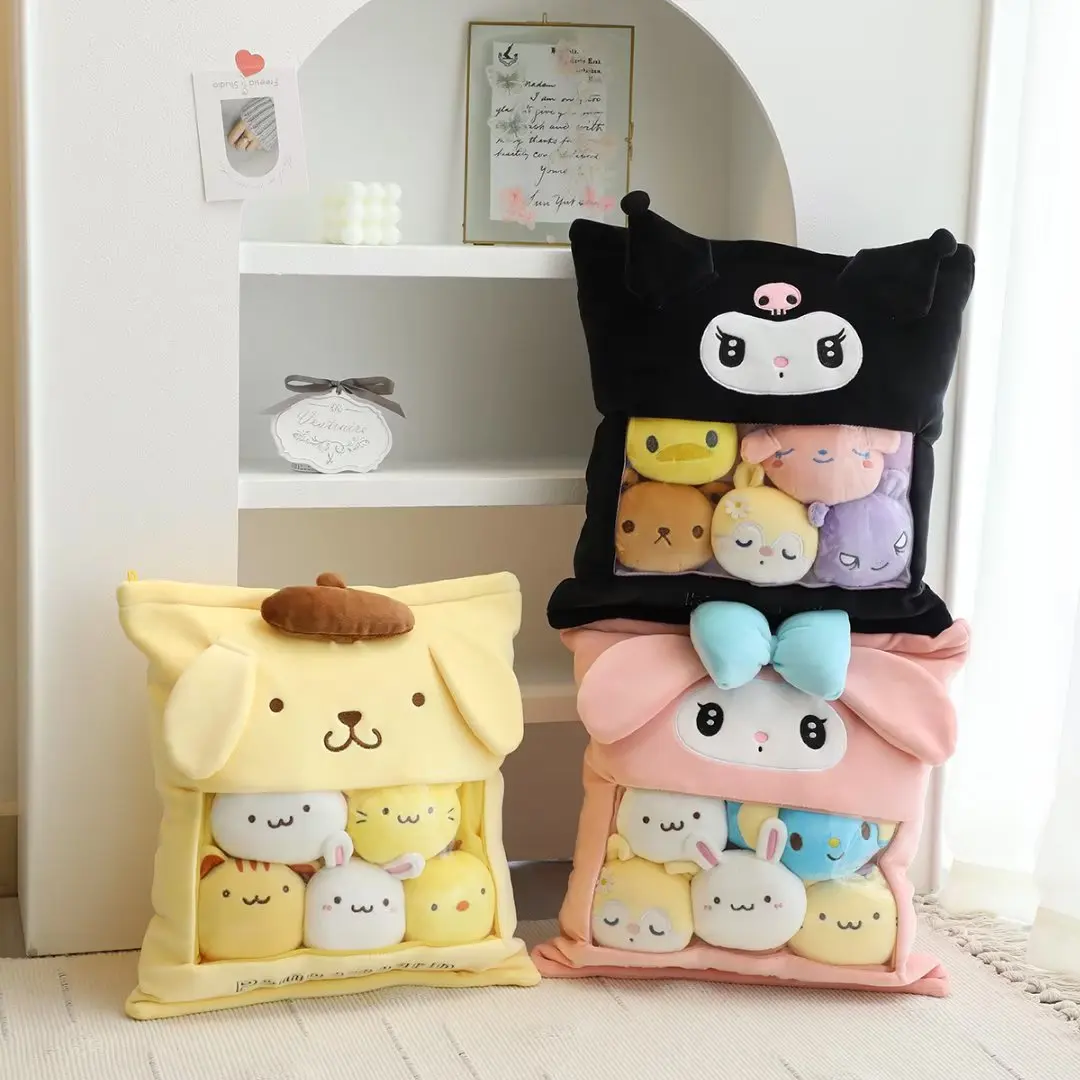 Cute Cartoon Pink Meredith Rabbit Pudding Dog Cat Little White Dog Round Ball Plush Doll Pillow Doll Cushion