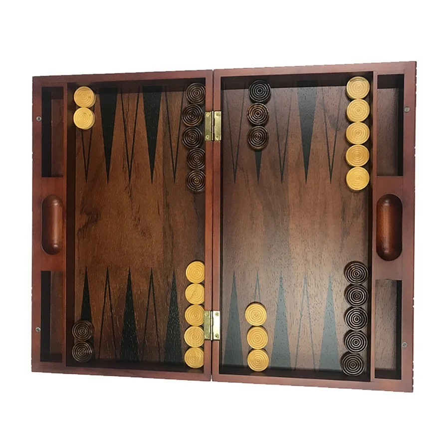 Followa wooden backgammon custom wood tavla backgammon board game jeu de backgammon de luxe back gammon
