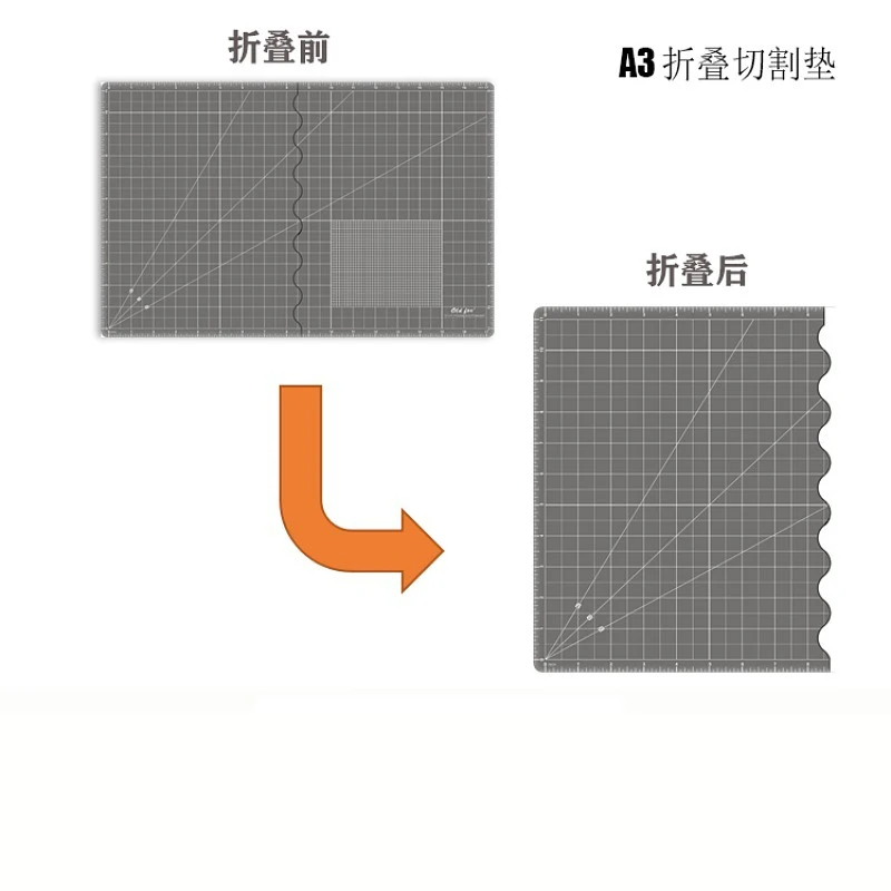 A2 cutting mat 60X45cm 3 Layers eco friendly self healing foldable cutting mat for art crafting