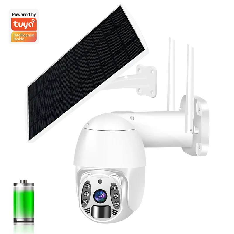 VESAFE Low Power Outdoor Wifi 4MP 2K Wifi Solar Ptz Camera With 4g Sim Card Security System