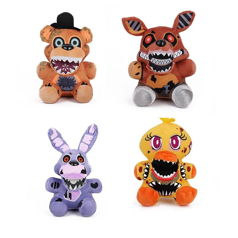 Drop-shipping Five Nights at Freddy Pendant Keychain FNAF Peluches Plush Stuffed FNAF Freddy Plush Toys