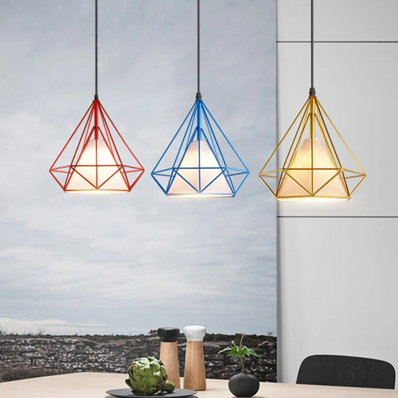 VVS factory direct sales contemporary home kitchen iron E27 nordic bird cage chandelier pendant light