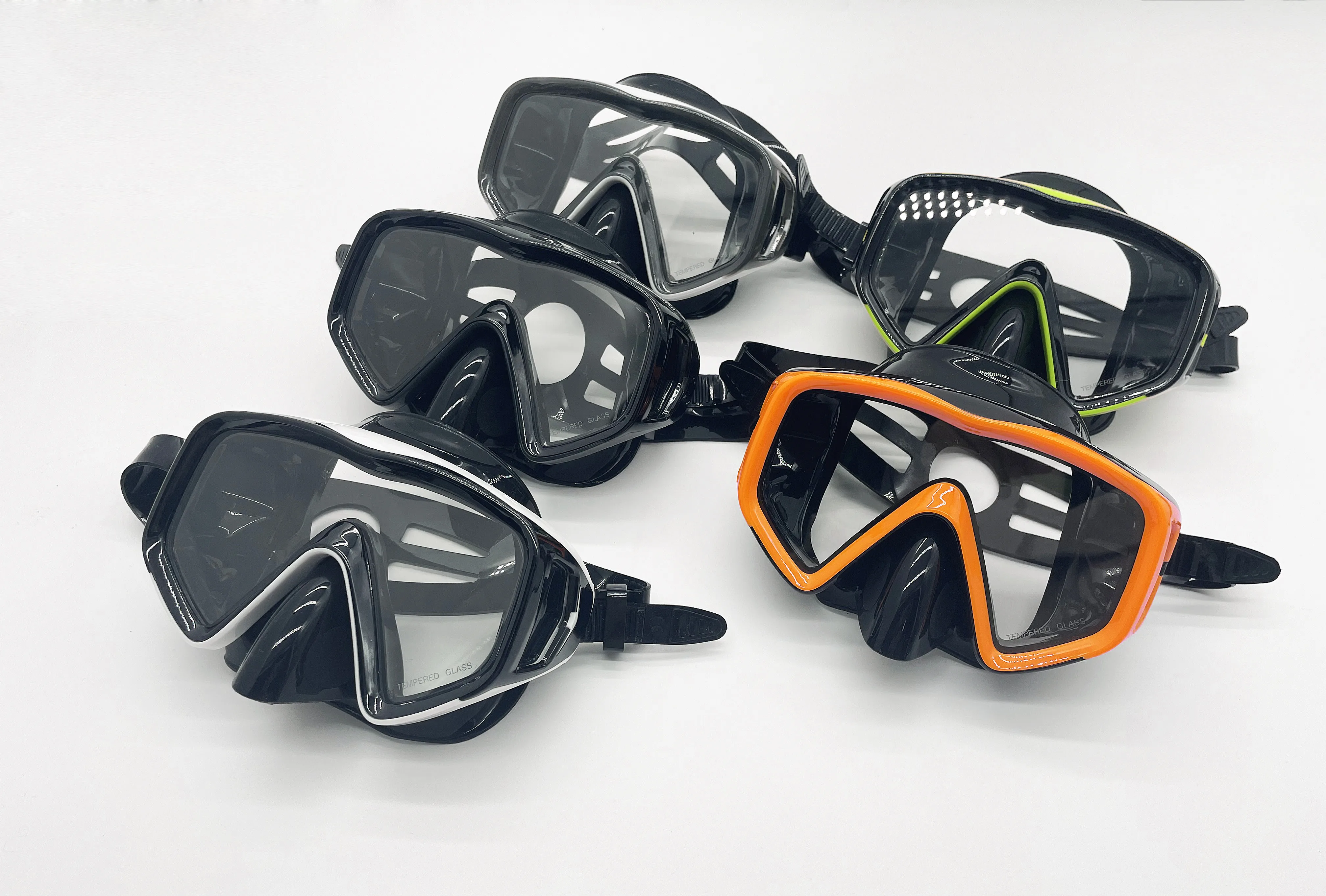 High Quality Factory Price OEM Custom Swim Flippers Silicone Diving Snorkel Mask Set Free Diving Fins