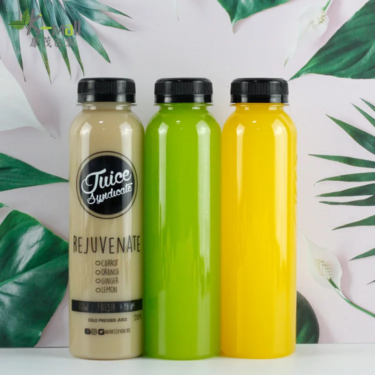 350ml Fresh Juice Packaging Plastic Bottle Empty Water Drink Beverage Bottle