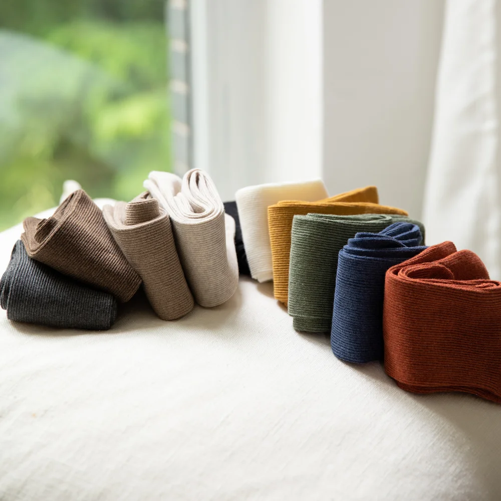 Wholesale 2021 Fashion High Quality Women Comfy Cotton Ribbed Crew Socks