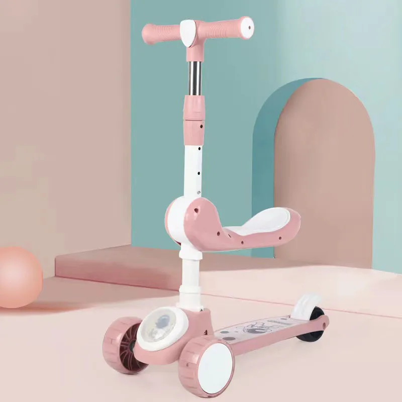 Дешевая цена скутер для детей 3-12 лет детский с сиденьем мальчиков и девочек сделано в Китае