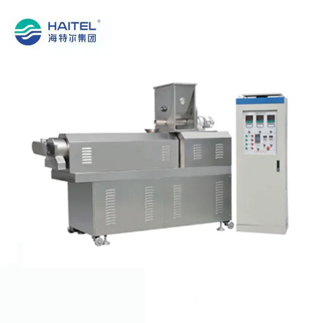 Easy to operate corn snacks food double twin screw extruder machine for food factory