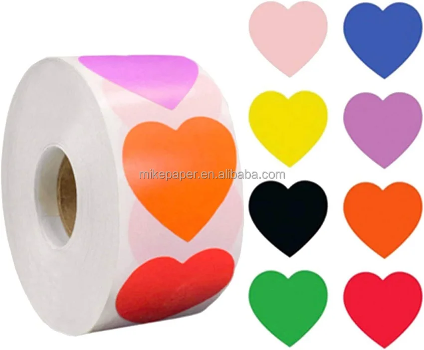 private custom any text logo adhesive round label sticker art paper labels in roll