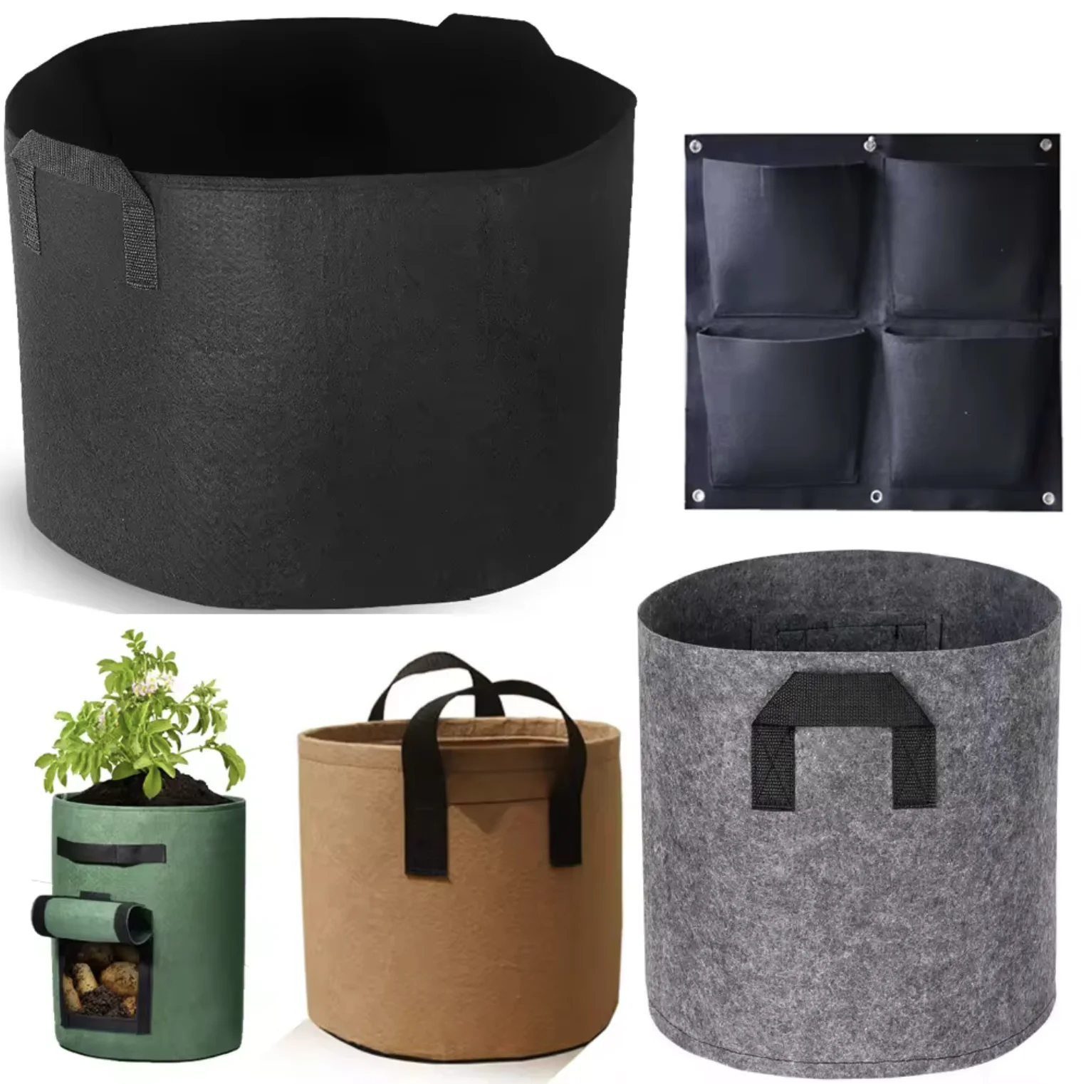 Biodegradable 20-Gallon Peach Breathable Multifunctional Garden Plant Grow Pipe Sample Available Root Vegetable Nursery Plant