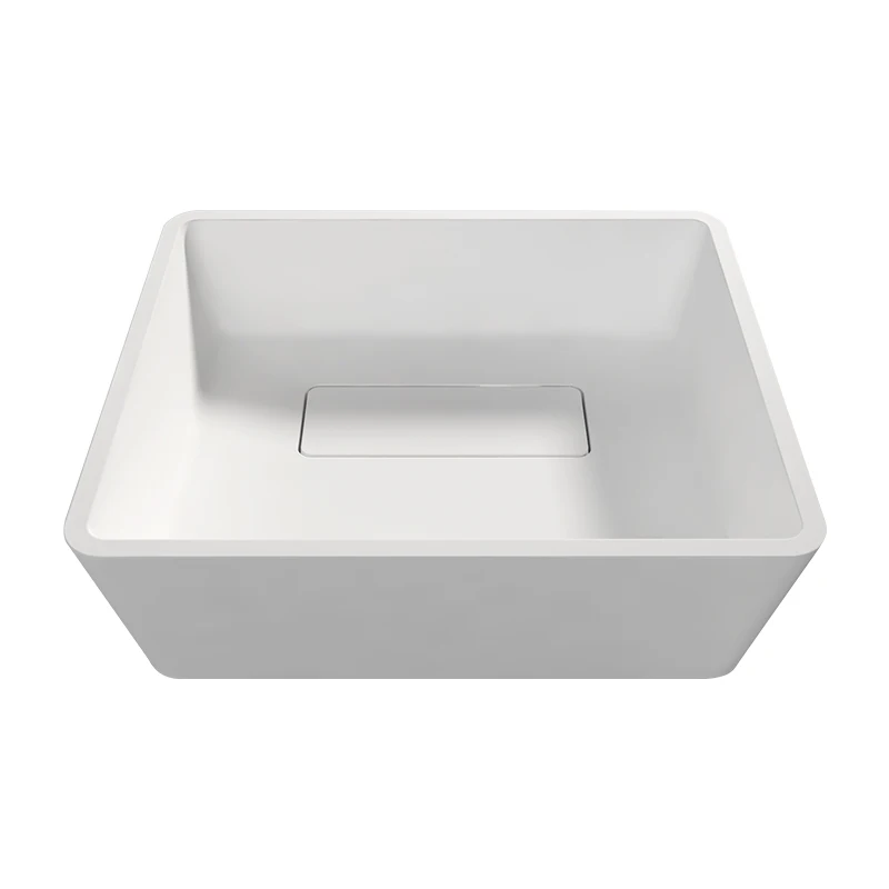 Customized Acrylic Above Counter Washing Basin Solid Surface Hand Washing Basin Artificial Stone Bathroom Sink