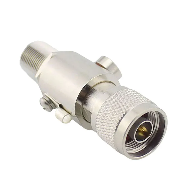 Good Performance Stainless steel Rf N Female To N Female Lightning Arrester Gas Tube