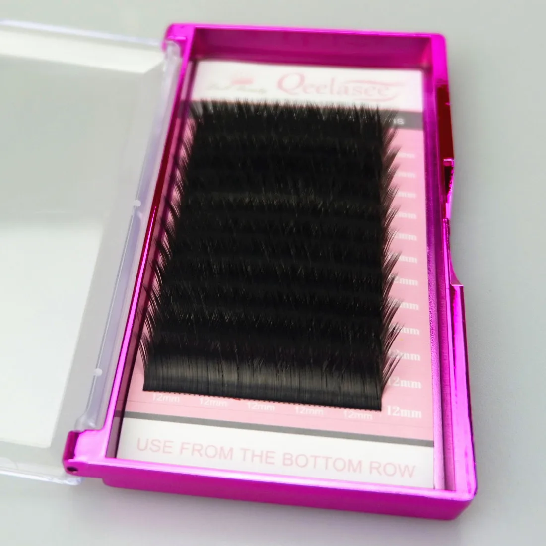 
Qeelasee private label korea faux mink new eyelash extension v eyelashes 