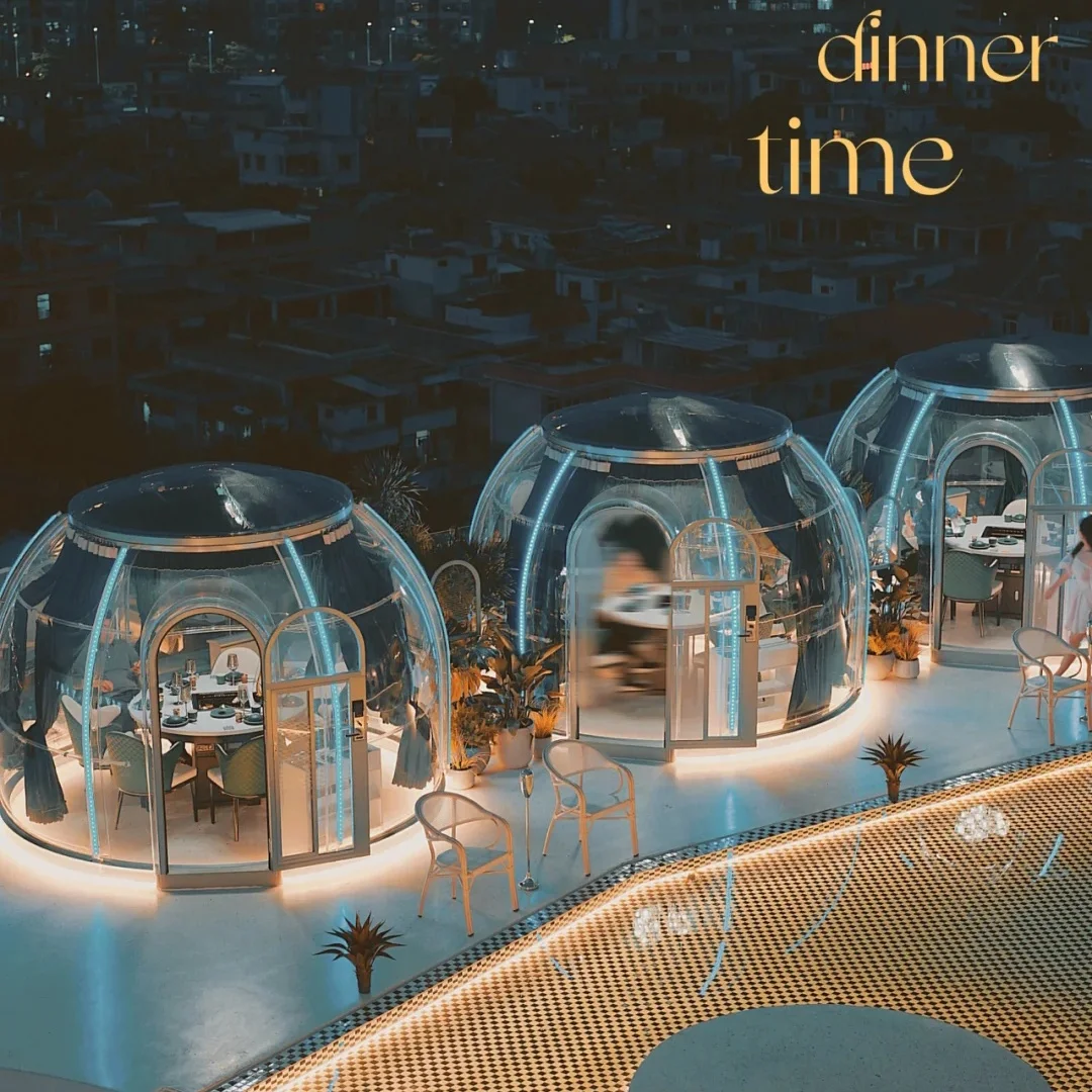 Transparent star room polycarbonate bubble room igloo tent PC home dome summer house