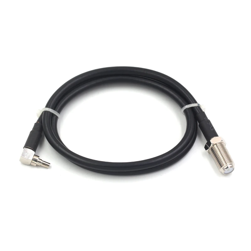 F to CRC9 right angle male RG142 RF Jumper Coaxial Cable 2m 3m 5m length BNC right angle male RG58 RG142 cable with CRC9 female