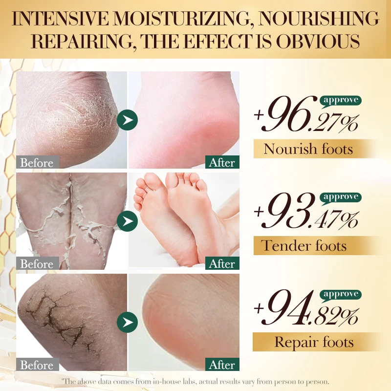 BIOAQUA Organic Vitamin E Manuka Honey Nourishing Foot Mask Beauty Products Skin Care Moisturizing Peeling Foot Masking Gloves