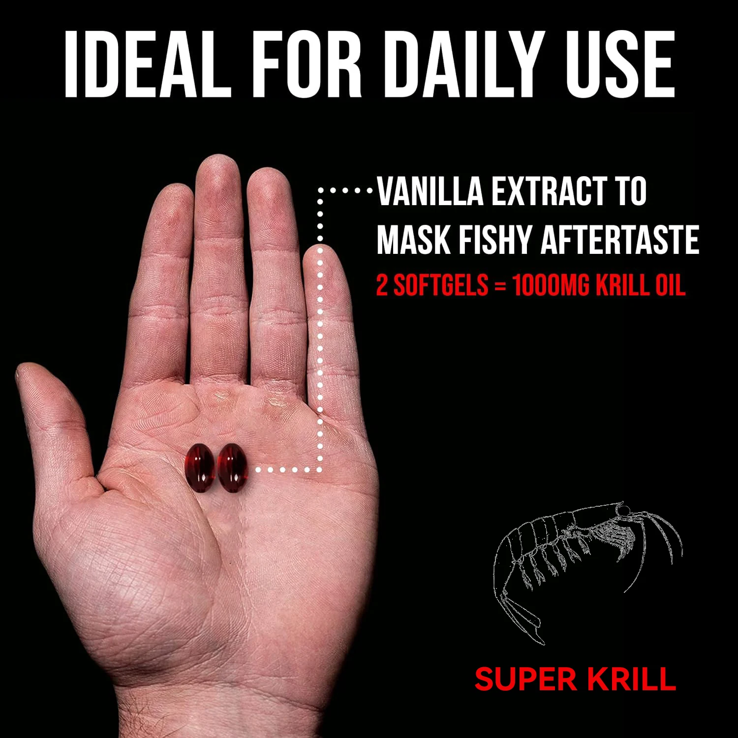 OEM Krill Oil Capsules Enhance Immunity Support Heart Health Hyaluronic Acid Fish Oil Omega 3 Krill Oil Softgel Capsules