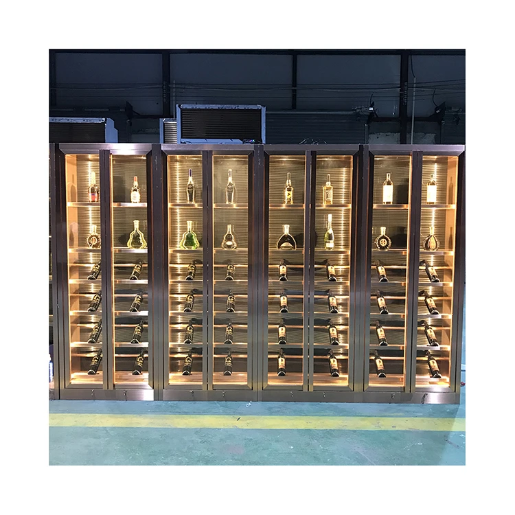Современная роскошная витрина в стеклянном винном погребе из нержавеющей стали шкаф для хранения вина бар мебель гостиной дома