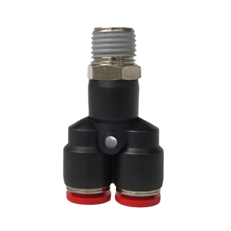 6mm Male Thread Y Shaped One Touch Pneumatic Fitting Connector PWT-R Pipe Hose Fittings