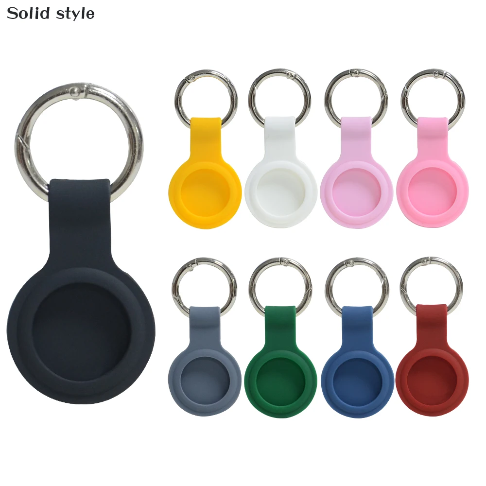 Amazon Popular Waterproof Locator Tracker Anti-Lost Device Keychain Silicone Protective Cover Suitable For Apple Airtags Case