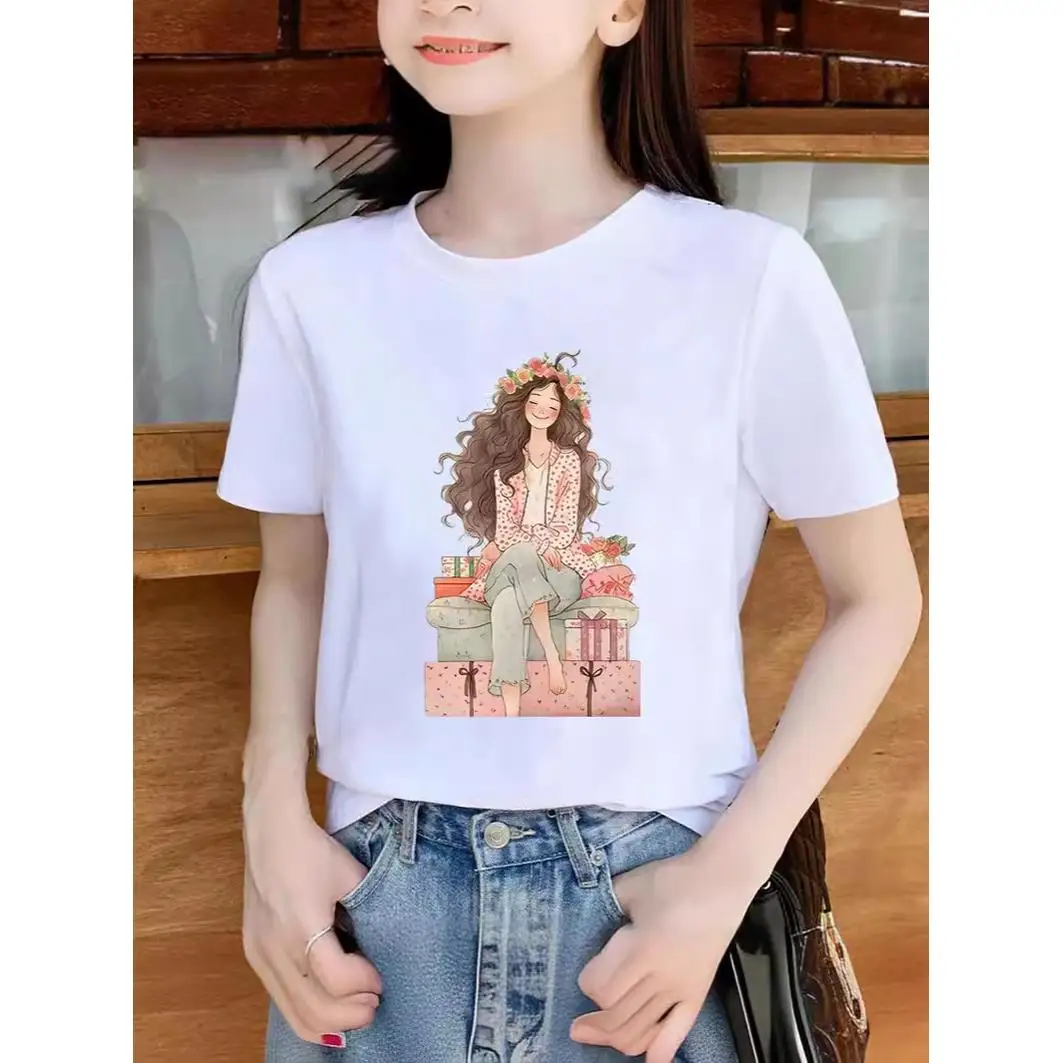Cotton Graphic T-Shirt For Women Clothing In Bulk Premium O-Neck Cool Print Sleeveless Sweat Proof Bts T-Shirt For Girls