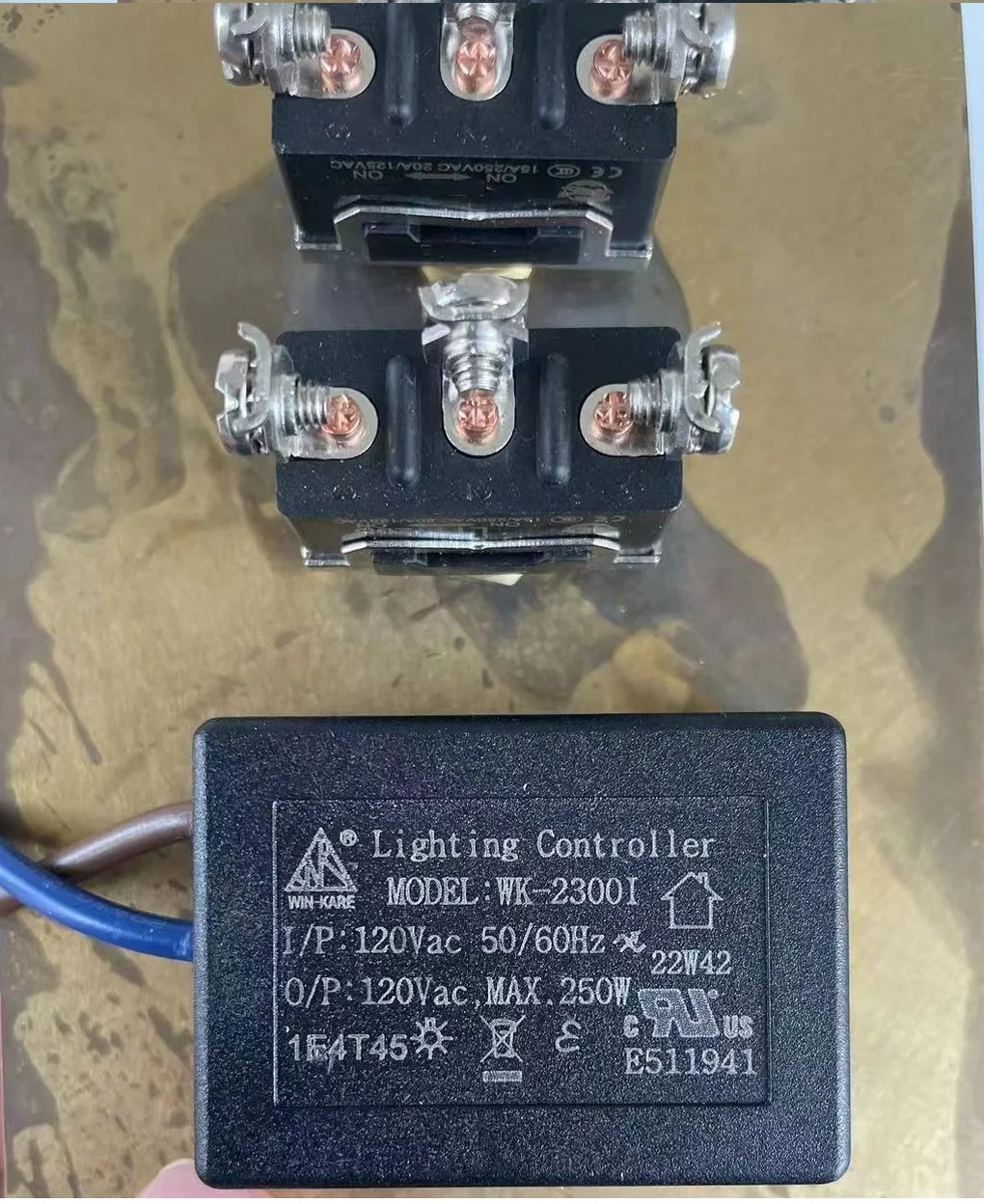 WK-2300I UL Listed built in Trailing Edge Rotary Dimmer for wall panel dimmer switch