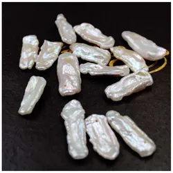 18-25mm square Baroque Style Natural color  DIY freshwater pearl bright light  Loose Pearls