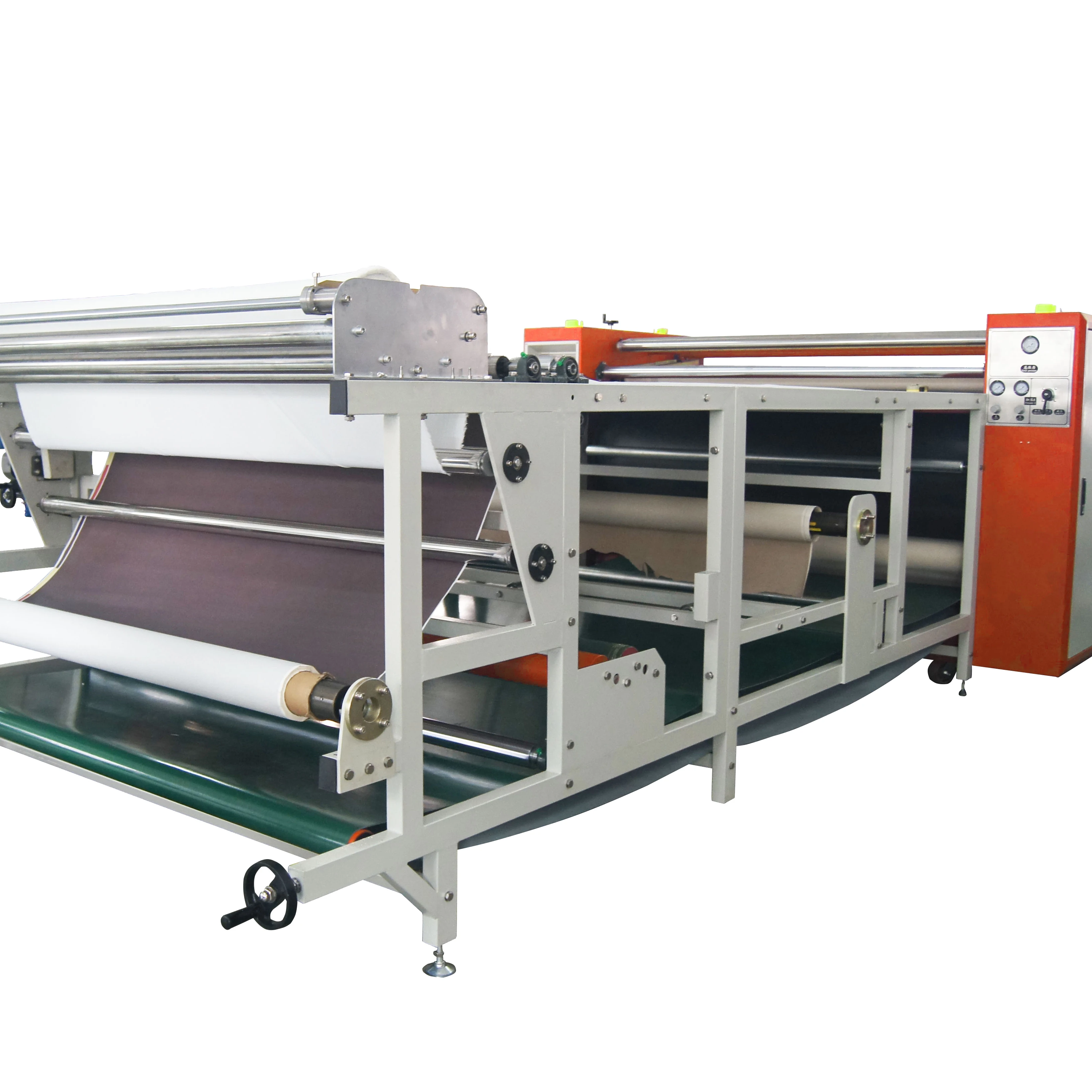 Energy Saving High-Power Oil Heating Calender 1.7Mx420Mm Roller Sublimation Heat Press Transfer Machine