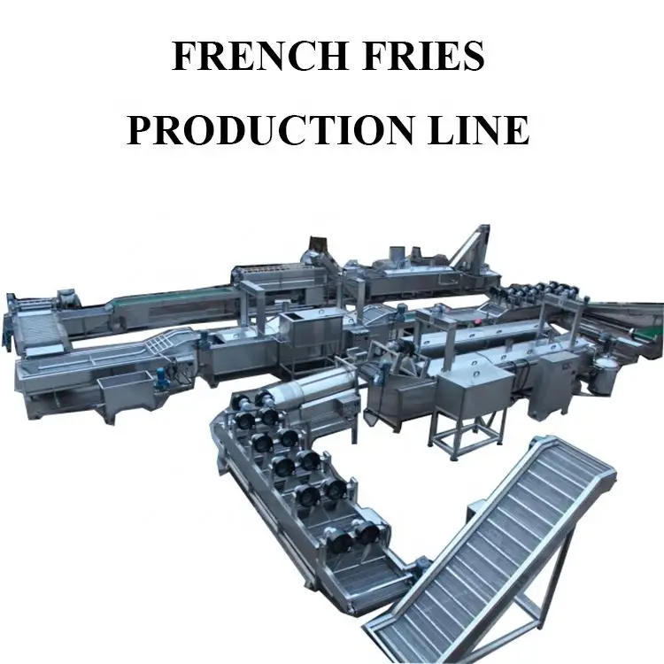 Semi Automatic Quick Freezer Cooking Protection Fried Potato French Fries Production Line Manufacturer