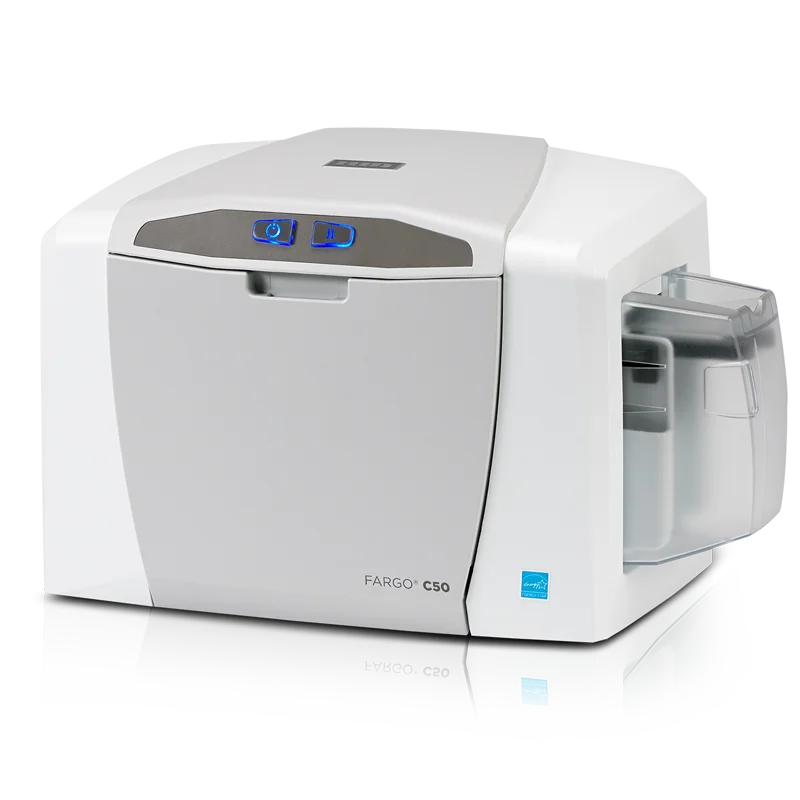 Easy-to-use FARGO C50 Thermal Card Printer  Fargo C50 Single-Side ID Card Printer