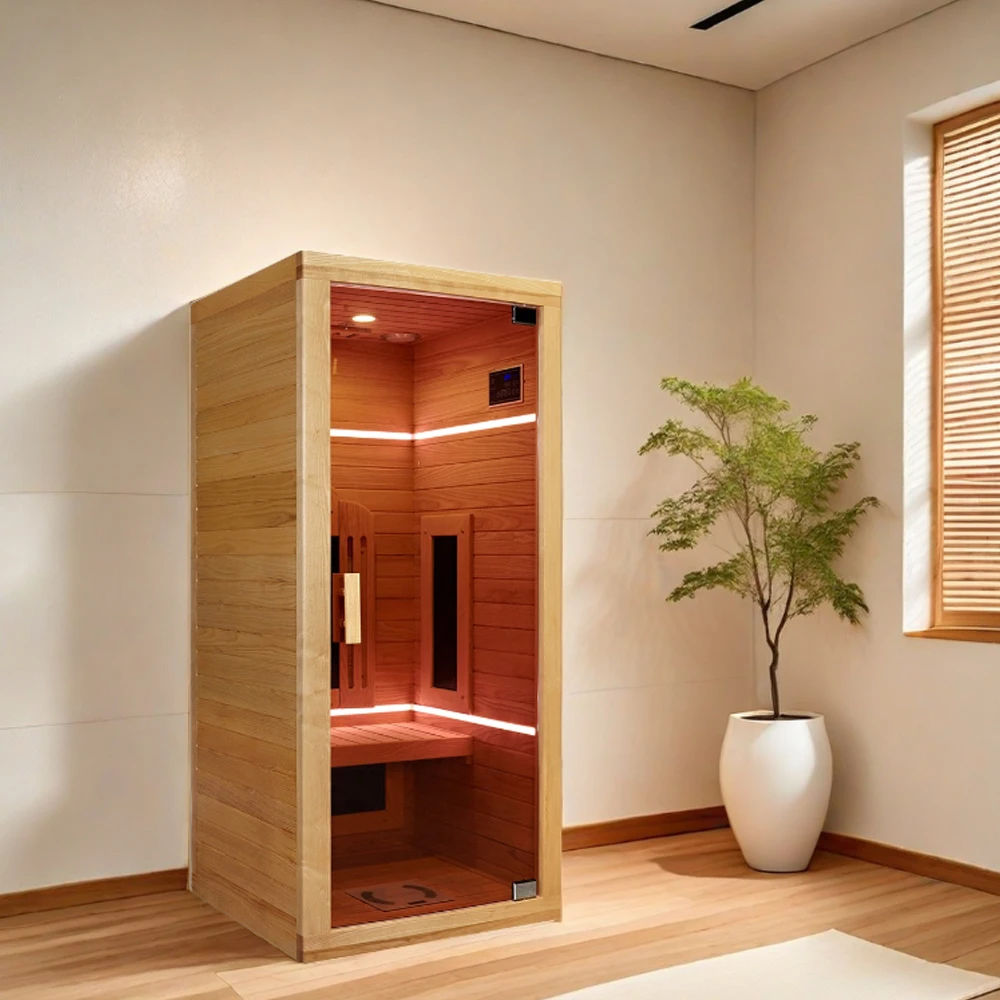 Sunrans Indoor Single-Person Infrared Sauna for Personalized Comfort and Relaxation