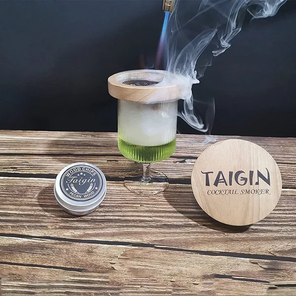 Дымоход для курильщика виски с подарочной коробкой и деревянными чипами