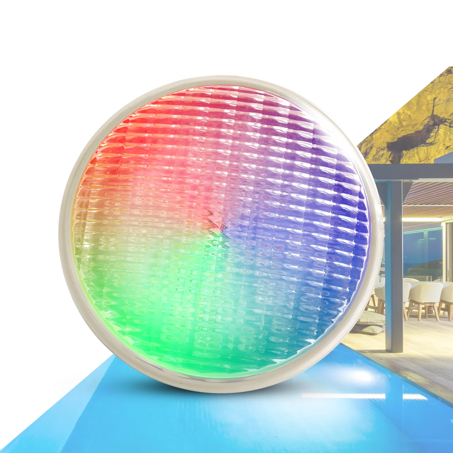 Прямая поставка с завода светодиодное освещение для бассейна 36 Вт rgb стеклянный материал использования